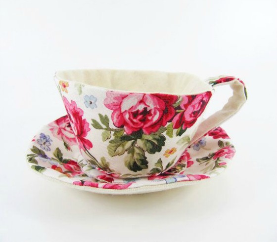fabric teacup by miwary